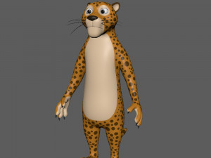 leopard cartoon 3D Модель