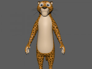 leopard cartoon 3D Модель