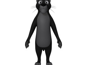 panther cartoon 3D Model