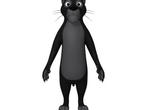 cartone animato di pantera Modello 3D