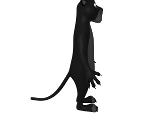 panther cartoon 3D Model