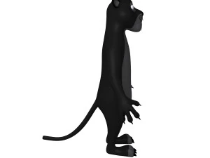 cartone animato di pantera Modello 3D