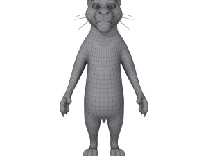 panther cartoon 3D Model