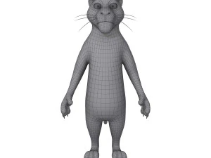 cartone animato di pantera Modello 3D