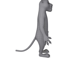 panther cartoon 3D Model