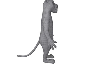 cartone animato di pantera Modello 3D