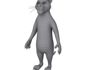 panther cartoon 3D Model