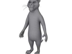 cartone animato di pantera Modello 3D