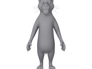 panther cartoon 3D Model