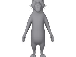 cartone animato di pantera Modello 3D