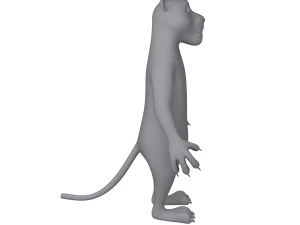 cartone animato di pantera Modello 3D