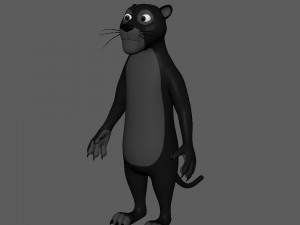 panther cartoon 3D Model