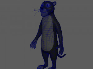 panther cartoon 3D Model