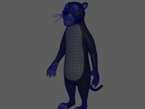 cartone animato di pantera Modello 3D