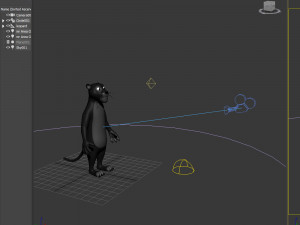 panther cartoon 3D Model