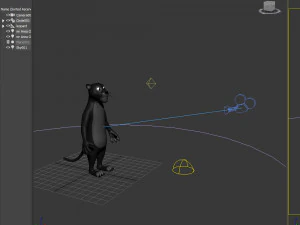 cartone animato di pantera Modello 3D