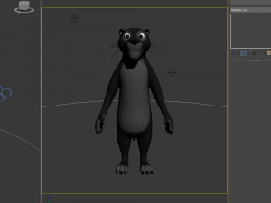 panther cartoon 3D Model
