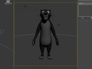 cartone animato di pantera Modello 3D