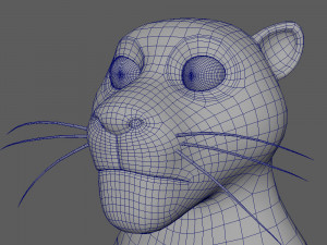 panther cartoon 3D Model