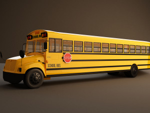 school bus 3D 모델