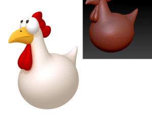 chicken cartoon 3D Model