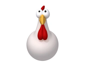 chicken cartoon 3D Model