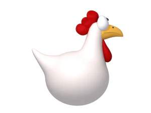 chicken cartoon 3D Model