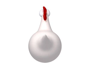 chicken cartoon 3D Model