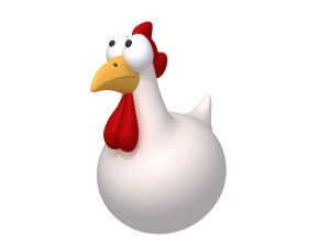 chicken cartoon 3D Model