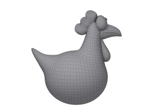 chicken cartoon 3D Model