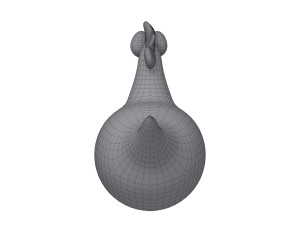 chicken cartoon Model 3D