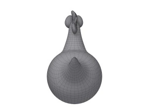 chicken cartoon 3D Model