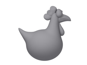 chicken cartoon Model 3D