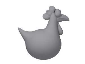 chicken cartoon 3D Model