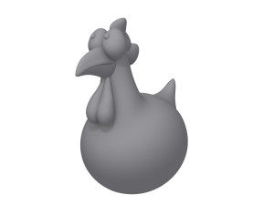 chicken cartoon Model 3D