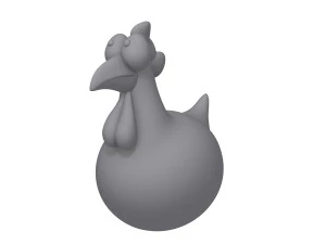 chicken cartoon 3D Model