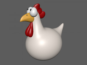 chicken cartoon Model 3D