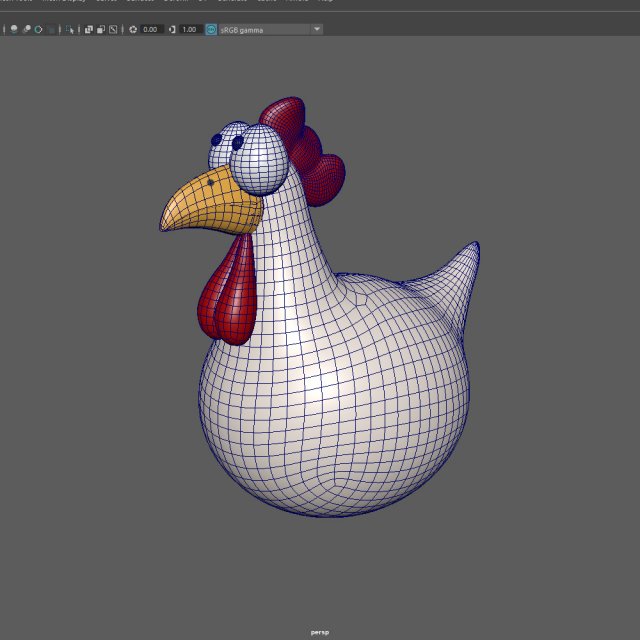 Download chicken cartoon 3D Model