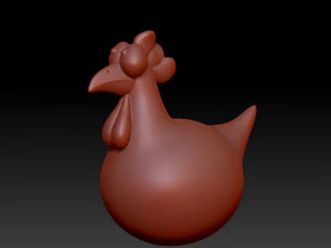 chicken cartoon 3D Model