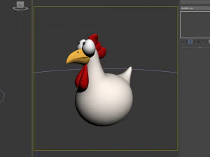 chicken cartoon 3D Model