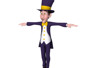 magician cartoon Modelo 3D