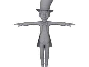 magician cartoon Modelo 3D