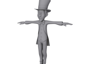 magician cartoon Modelo 3D