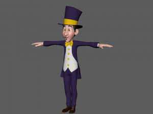 magician cartoon Modelo 3D