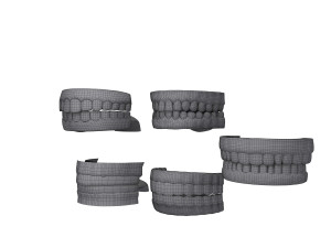 human mouth 03 teeth cartoon 3D Model