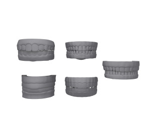 human mouth 03 teeth cartoon 3D Model