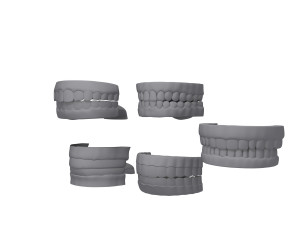 human mouth 03 teeth cartoon 3D Model