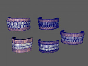 human mouth 03 teeth cartoon 3D Model