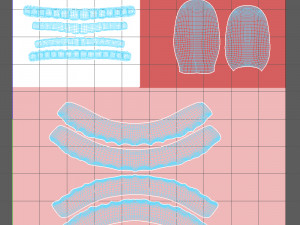 human mouth 03 teeth cartoon 3D Model