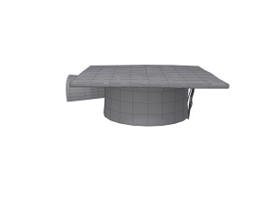 graduation cap and diploma 3D 모델